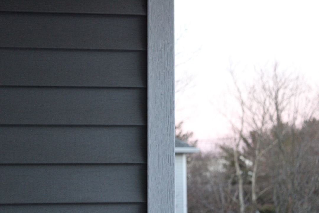 vinyl siding installation close up