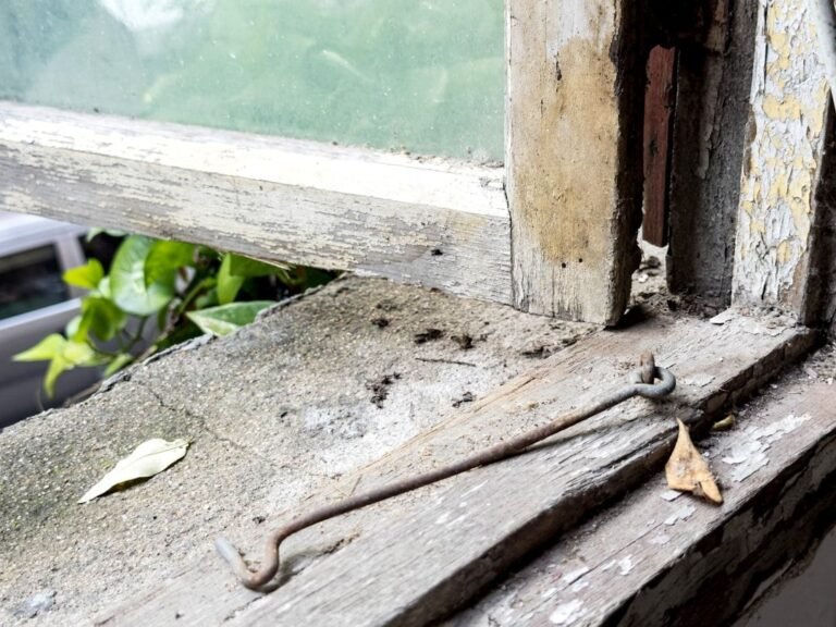 window sill rot wood damage